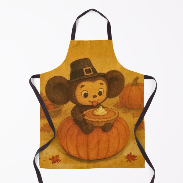 Item preview, Cheburashka Licking Thanksgiving Pie designed and sold by Russian101.