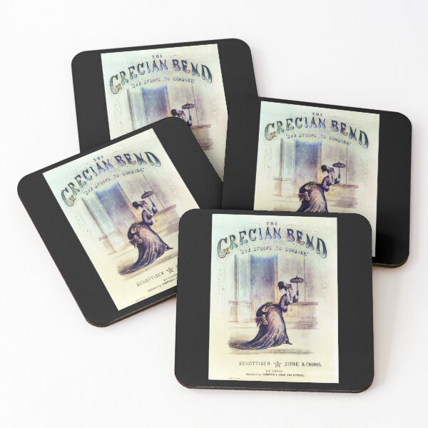 Item preview, Music Sheet Cover - The Grecian Bend - COLOR - 1868 - v1 designed and sold by WheelieGdArt.