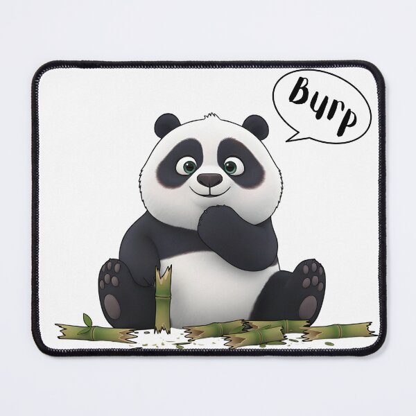 Item preview, Cute Panda Burping After Eating Bamboo - Funny Animal Illustration designed and sold by HumTumMe.