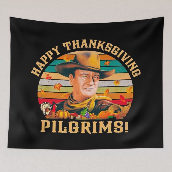 Item preview, Awesome Happy Thanksgiving Pilgrims Cowboy Vintage T-Shirt designed and sold by MikaylaThomps.