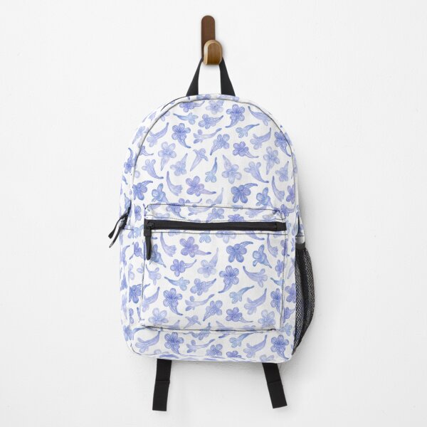 Item preview, Blue Jacaranda Flowers in Watercolor Pattern (White Background) designed and sold by andrebalest.art.