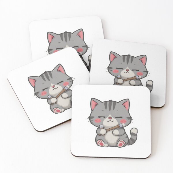 Item preview, Cute Artist Kitty – Creative Painter Cat designed and sold by Finestrokes.art.