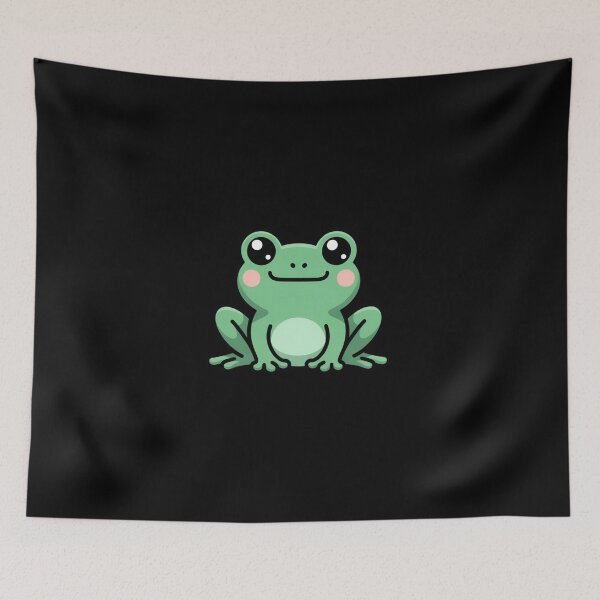 Item preview, Minimal Kawaii Frog Sitting – Simple Pastel Frog Design designed and sold by ColorSplash123.