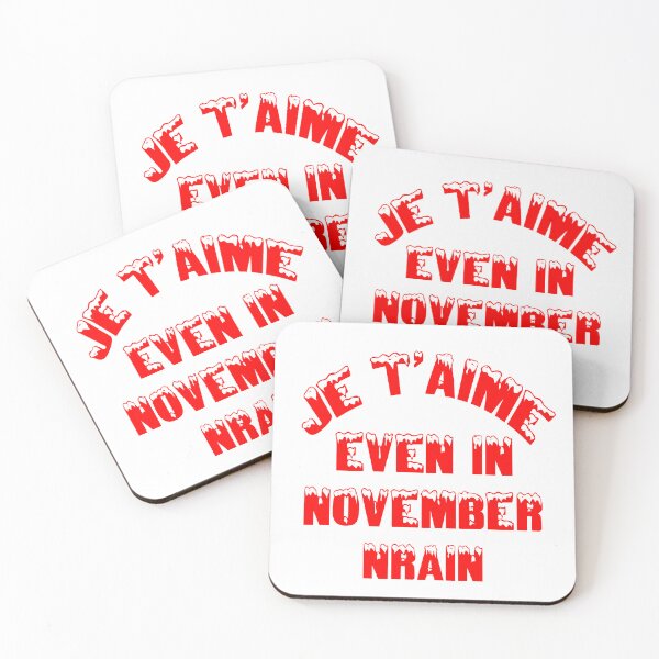 Item preview, “Je T’aime Even in November Rain — Gothic Love Design for Dark Romance Lovers”  designed and sold by SmartDesigner-.