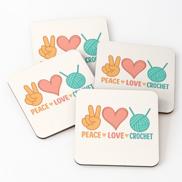 Item preview, Peace Love and Crochet designed and sold by Endorphin Ink.