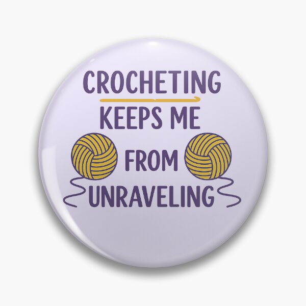Item preview, Crocheting Keeps Me Centered designed and sold by Endorphin Ink.