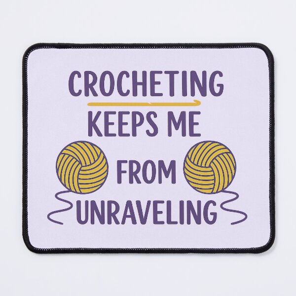 Item preview, Crocheting Keeps Me Centered designed and sold by Endorphin Ink.