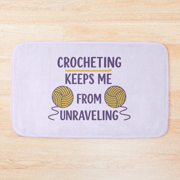 Item preview, Crocheting Keeps Me Centered designed and sold by Endorphin Ink.