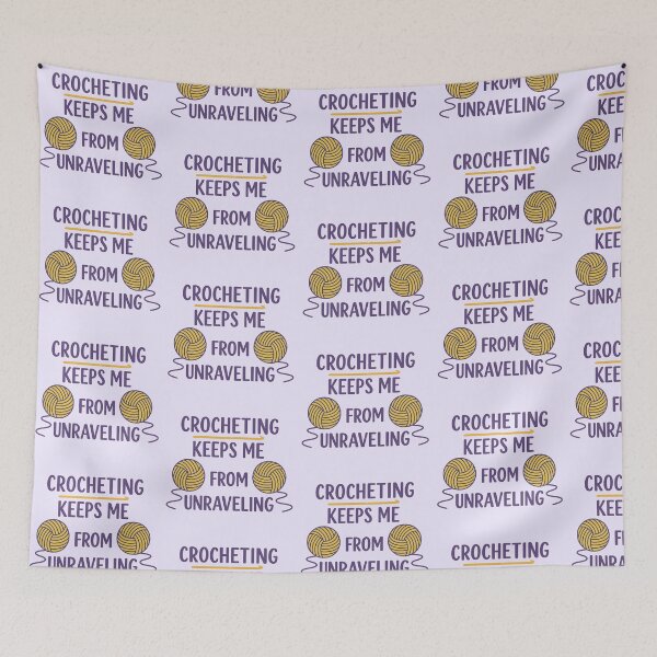 Item preview, Crocheting Keeps Me Centered designed and sold by Endorphin Ink.