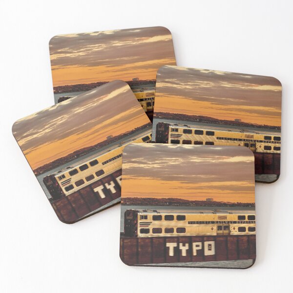 Item preview, Virginia Railway Express at Sunset Photograph designed and sold by BlurpleTwinkle.
