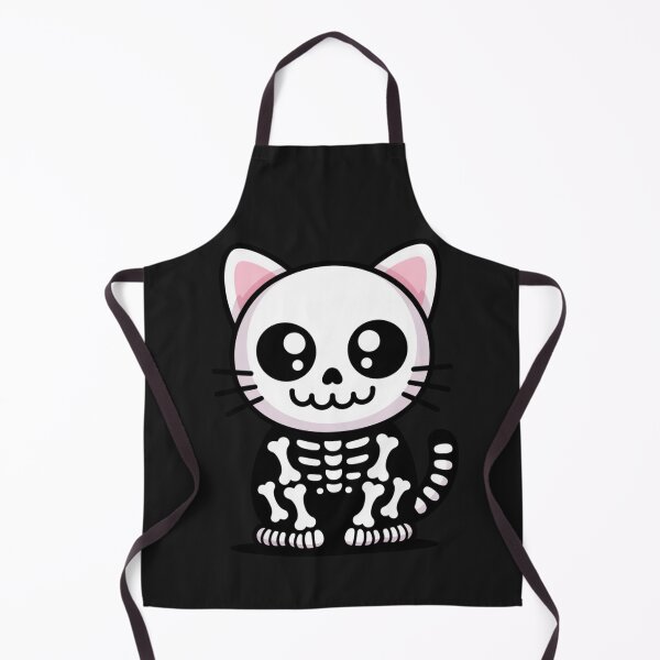 Item preview, Kawaii Skeleton Cat – Cute Minimal Spooky-Cute Animal Design designed and sold by ColorSplash123.