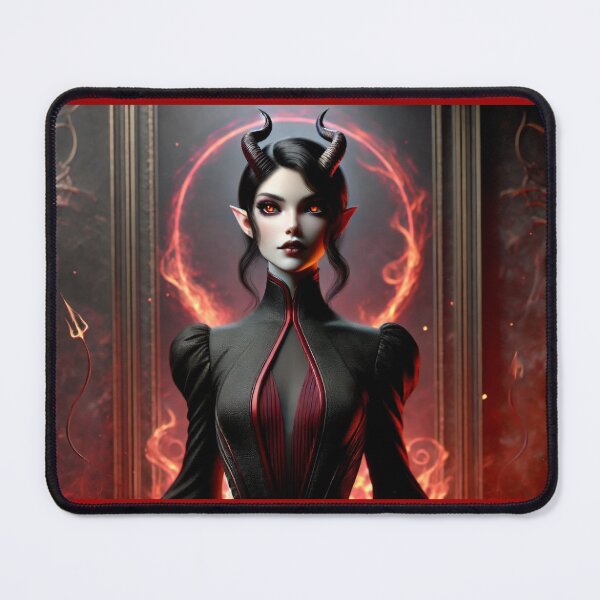 Item preview, Fiery Elegance: The Devilish Enchantress designed and sold by WheelieGdArt.