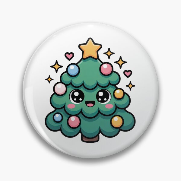 Item preview, Cartoon Christmas Tree, Kawaii Christmas Tree designed and sold by graphic-genie.