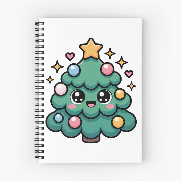 Item preview, Cartoon Christmas Tree, Kawaii Christmas Tree designed and sold by graphic-genie.