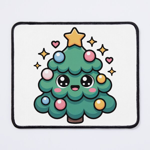 Item preview, Cartoon Christmas Tree, Kawaii Christmas Tree designed and sold by graphic-genie.