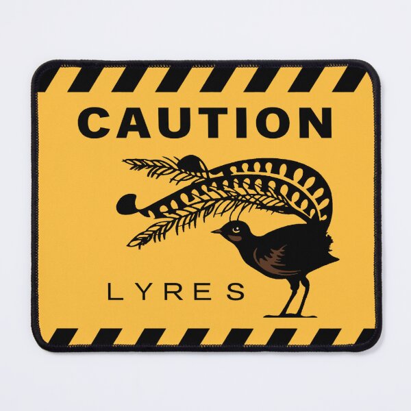 Item preview, Caution Lyres - Punny Lyrebird designed and sold by Corinne Alexa Jackson.
