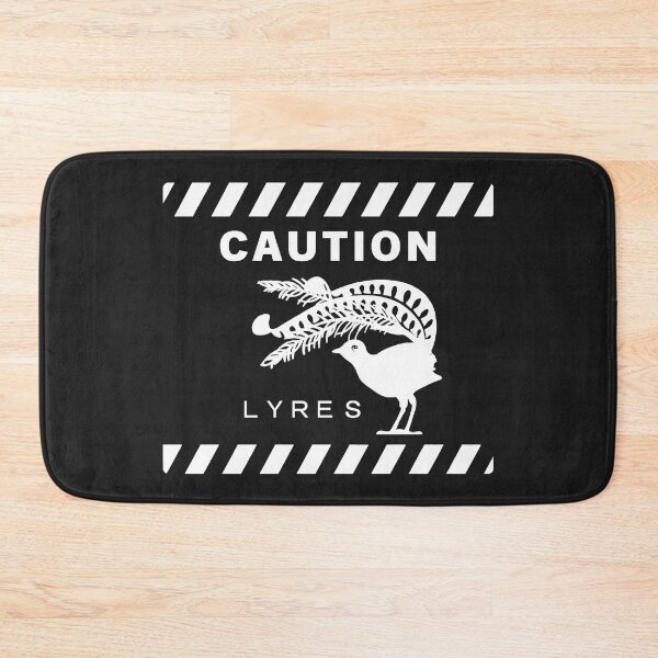 Item preview, Caution Lyres - Punny Lyrebird  designed and sold by Corinne Alexa Jackson.