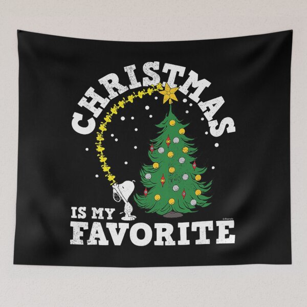 Item preview, Peanuts Christmas Tree Magic – Festive Holiday Illustration designed and sold by Elsa Skyler.