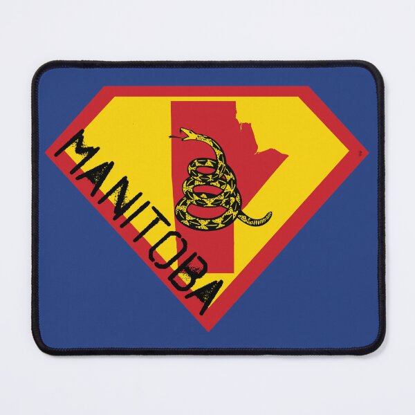 Item preview, MANITOBAN SHIELD - Freedom Is The Superpower - Gadsden Snake Flag - Dont Tread On Me SUPERHERO MANITOBA spellout design designed and sold by pelagio.