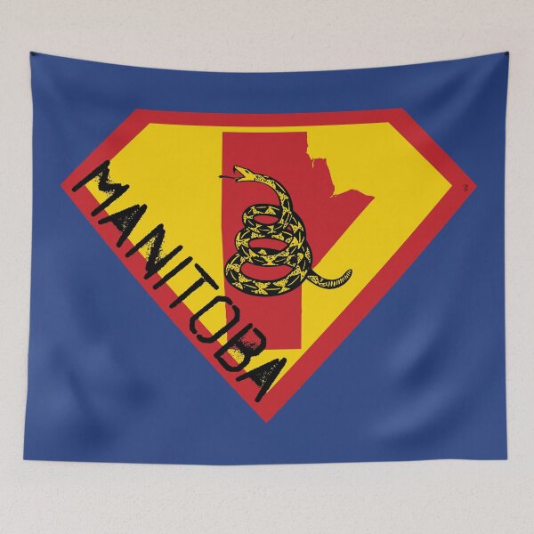 Item preview, MANITOBAN  SHIELD - Freedom Is The Superpower -  Gadsden Snake Flag - Dont Tread On Me SUPERHERO MANITOBA spellout design designed and sold by pelagio.
