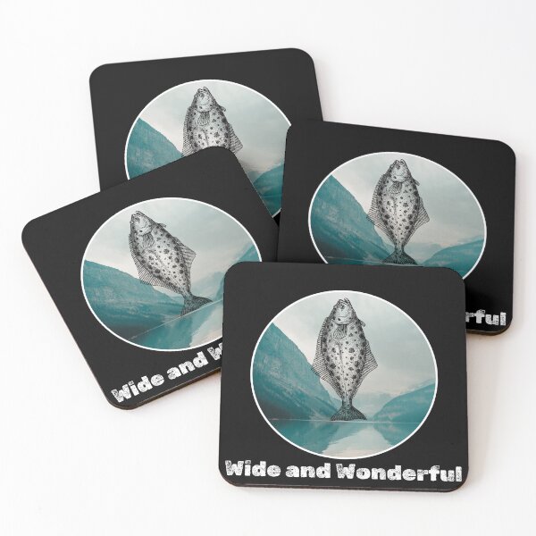 Item preview, Wide and Wonderful. Funny Halibut fishing design designed and sold by SofikoDesigns.
