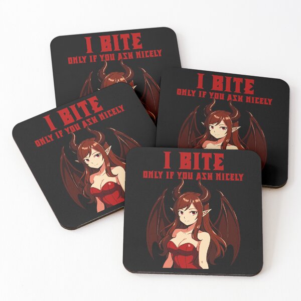 Item preview, I bite, only if you ask nicely – Anime Demon Succubus designed and sold by JoRealm.