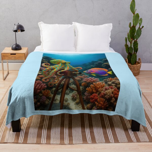Item preview, Octopus Photographs a Colorful Fish designed and sold by Tridentulus.