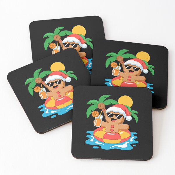Item preview, Gingerbreadman Christmas in July Summer Pool Beach Vacation designed and sold by BakeryDozen.