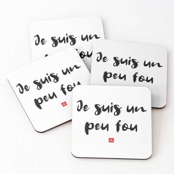 Item preview, Être un peu fou – I Am a Little Crazy (French Idiom Typography) designed and sold by FrancophileFun.