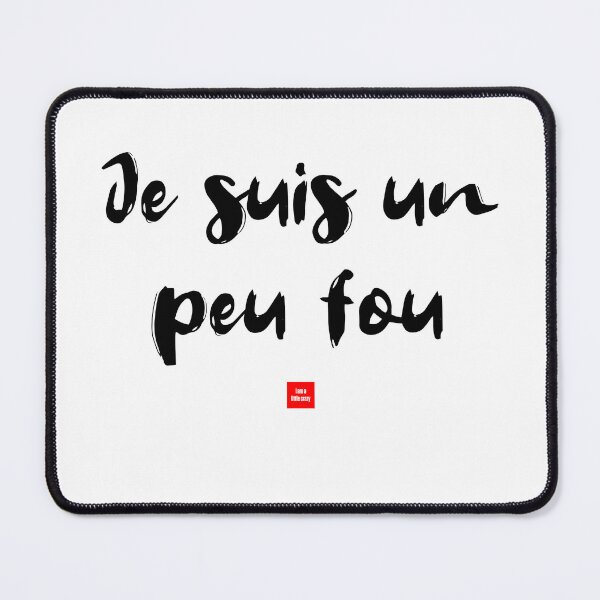 Item preview, Être un peu fou – I Am a Little Crazy (French Idiom Typography) designed and sold by FrancophileFun.