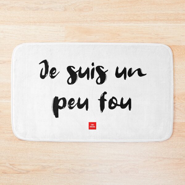 Item preview, Être un peu fou – I Am a Little Crazy (French Idiom Typography) designed and sold by FrancophileFun.