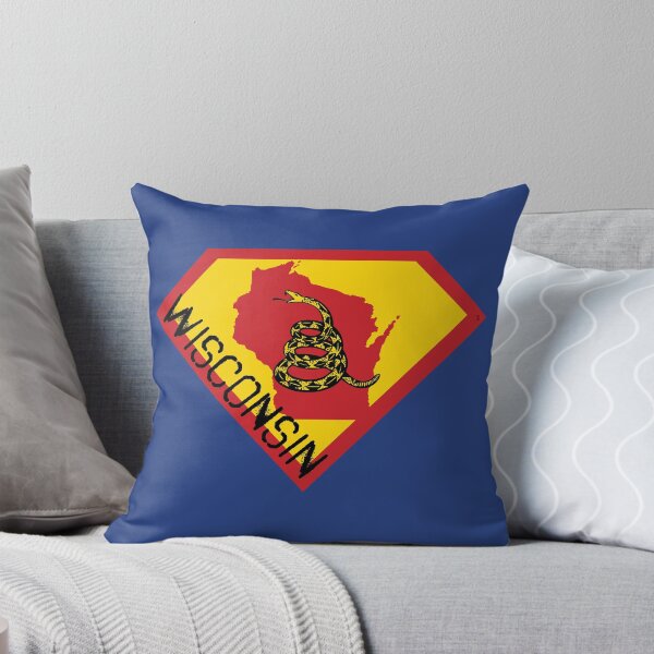 Item preview, WISCONSINITE  SHIELD - Freedom Is The Superpower -  Gadsden Snake Flag - Dont Tread On Me SUPERHERO WISCONSIN  spellout design designed and sold by pelagio.