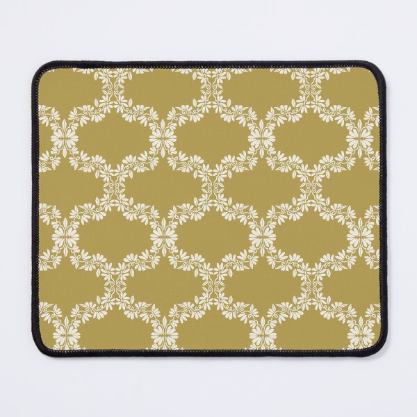 Item preview, Inked Flowers on the Vine - Olive and White designed and sold by FoxfireAndCo.
