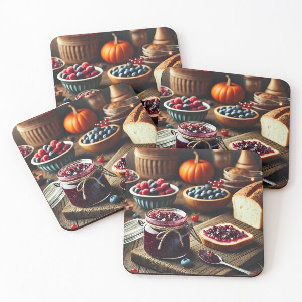 Item preview, Autumn Bounty Jam and Fresh Bread designed and sold by WheelieGdArt.