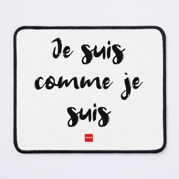Item preview, Je suis comme je suis – I Am as I Am (French Idiom Typography) designed and sold by FrancophileFun.