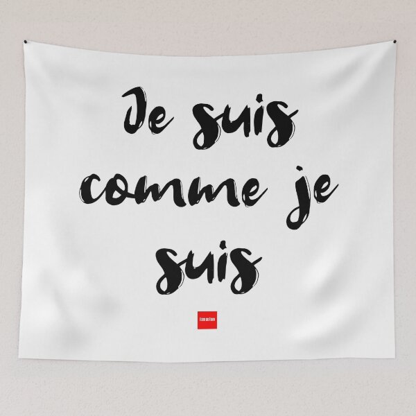 Item preview, Je suis comme je suis – I Am as I Am (French Idiom Typography) designed and sold by FrancophileFun.