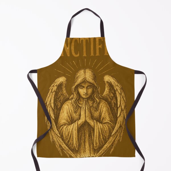 Item preview, SANCTIFIED – Praying Angel Vintage Illustration (Golden Sepia Divine Art) designed and sold by Tidal Arts.