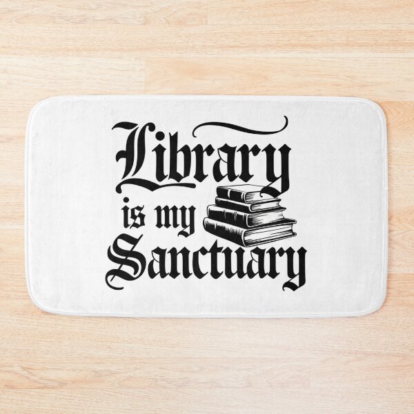Item preview, "Library is my Sanctuary" Gothic Book Lover Design designed and sold by pixelpopplanet.