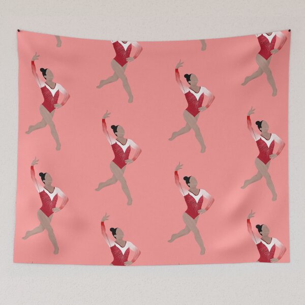Item preview, Aly Raisman Gymnastics Art Cartoon Style designed and sold by Cherries4.
