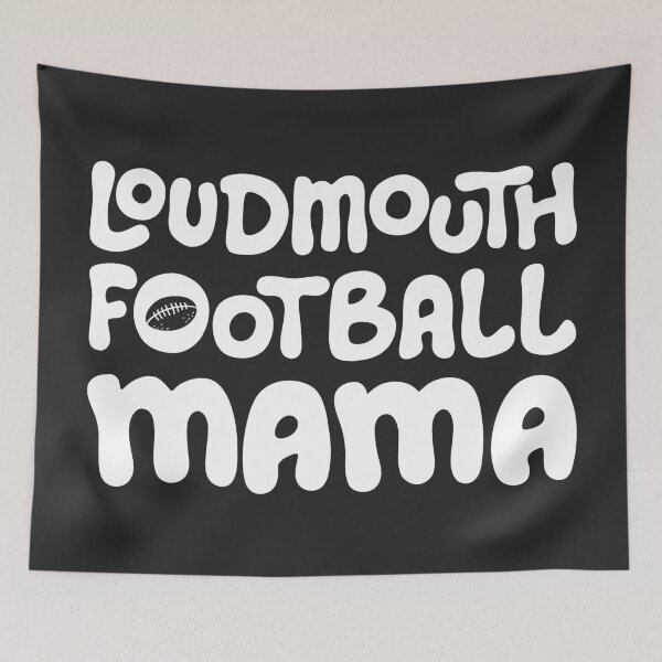 Item preview, Loudmouth Football Mama for Mothers and Football Fans designed and sold by Jessica Deel Creative Co. Shop.