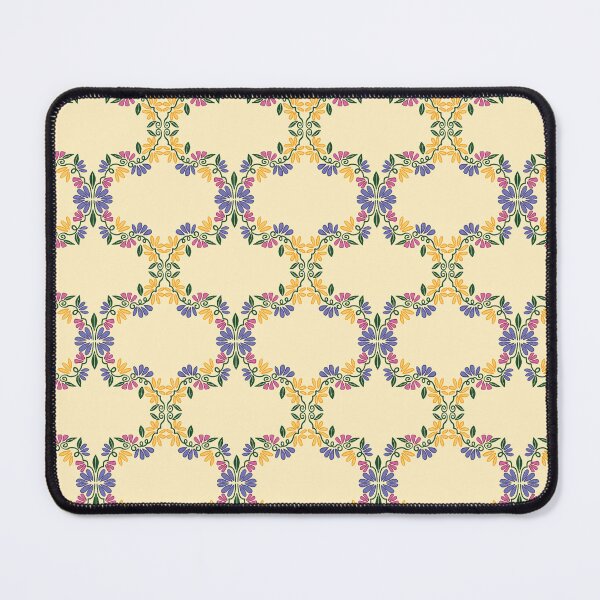 Item preview, Inked Flowers on the Vine - Yellow Pink Purple designed and sold by FoxfireAndCo.