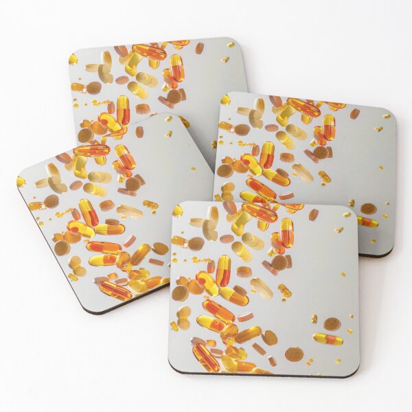 Item preview, Ginger roots and various colorful pills on white background, concept of health and alternative medicine, AI Generated designed and sold by dvoevnore.