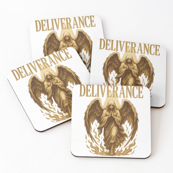 Item preview, DELIVERANCE – Vintage Angel Rising Through Fire (Sepia Divine Illustration) designed and sold by Tidal Arts.