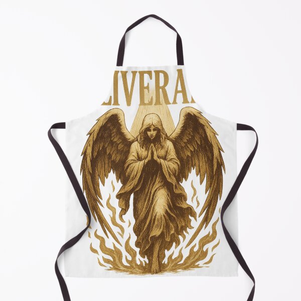 Item preview, DELIVERANCE – Vintage Angel Rising Through Fire (Sepia Divine Illustration) designed and sold by Tidal Arts.