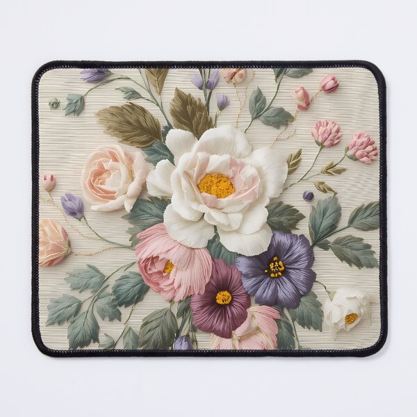 Item preview, Pastel Threaded Blooms designed and sold by ShopSpire.