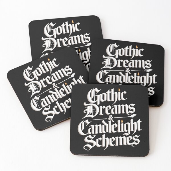 Item preview, White Gothic Dreams & Schemes Candlelight Design designed and sold by pixelpopplanet.