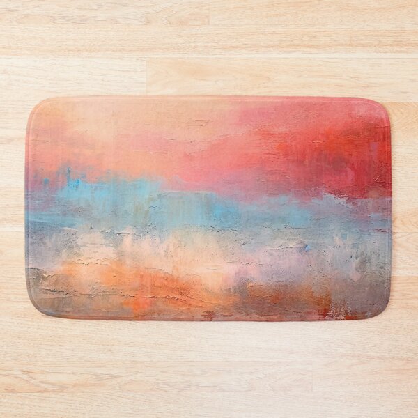 Item preview, Red Sunset In Blue Sky Illuminating Ocean Abstract  designed and sold by DEC02.