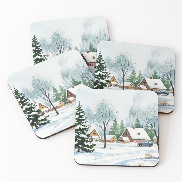 Item preview, Snowy winter landscape designed and sold by Design4uStudio.