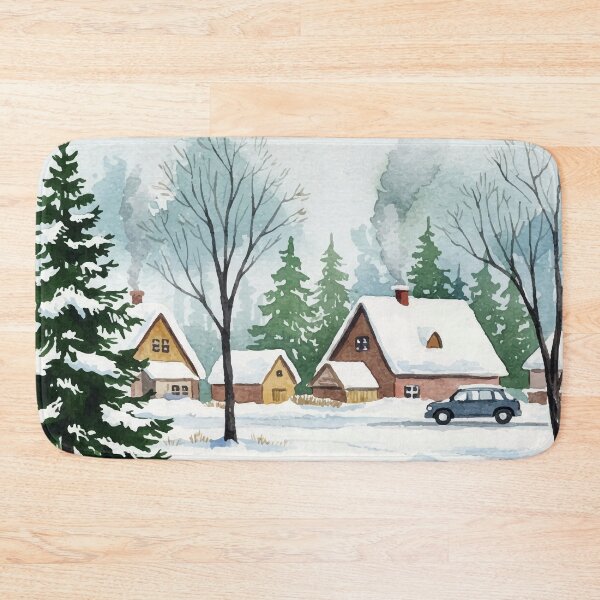 Item preview, Snowy winter landscape designed and sold by Design4uStudio.