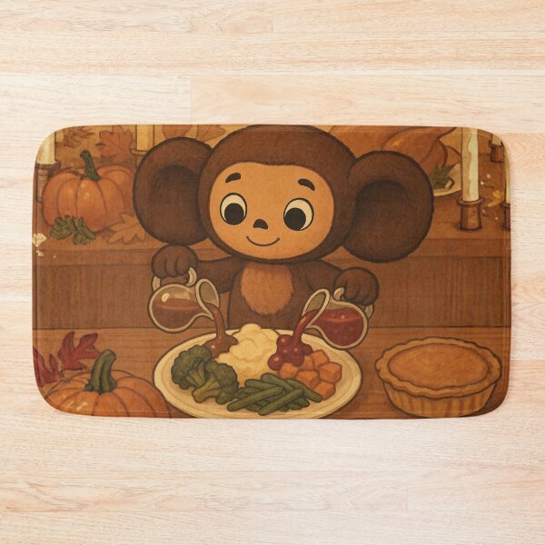 Item preview, Cheburashka's Thanksgiving Dinner designed and sold by Russian101.